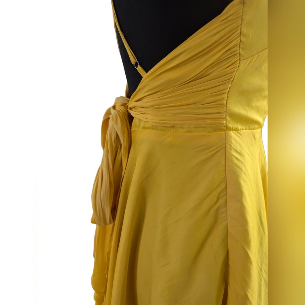 Angel Biba, yellow, lined sundress, Size Small - Picture 3 of 4